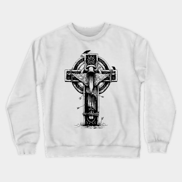 satanic satanism black eition Crewneck Sweatshirt by BEBAS BERSUARA